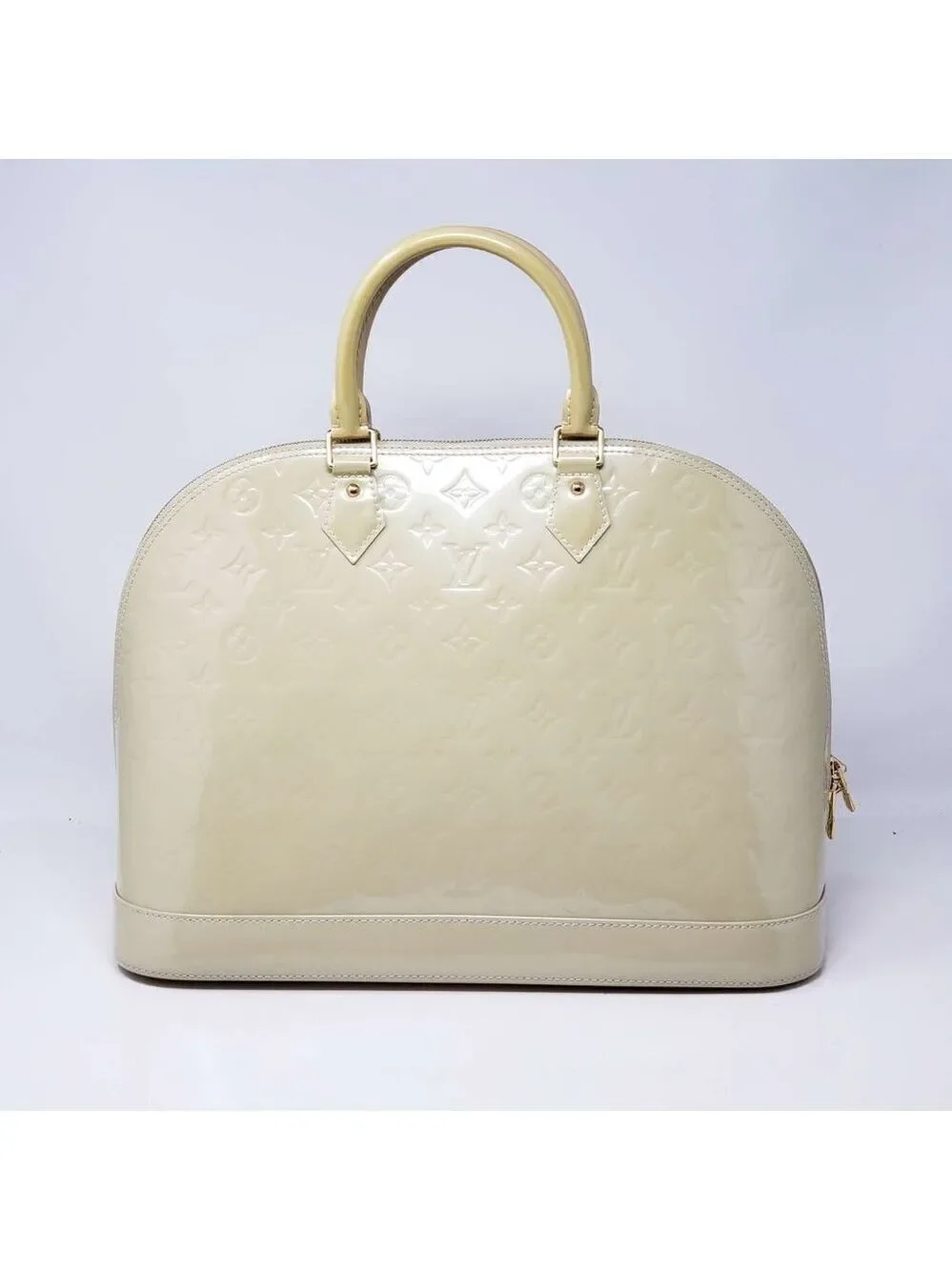 100% Authentic Louis Vuitton Alma GM Vernis Hand Bag